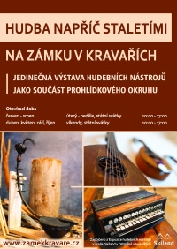 Zámecké muzeum v Kravařích doplnilo pro tuto sezónu svou stálou expozici o různorodé hudební nástroje